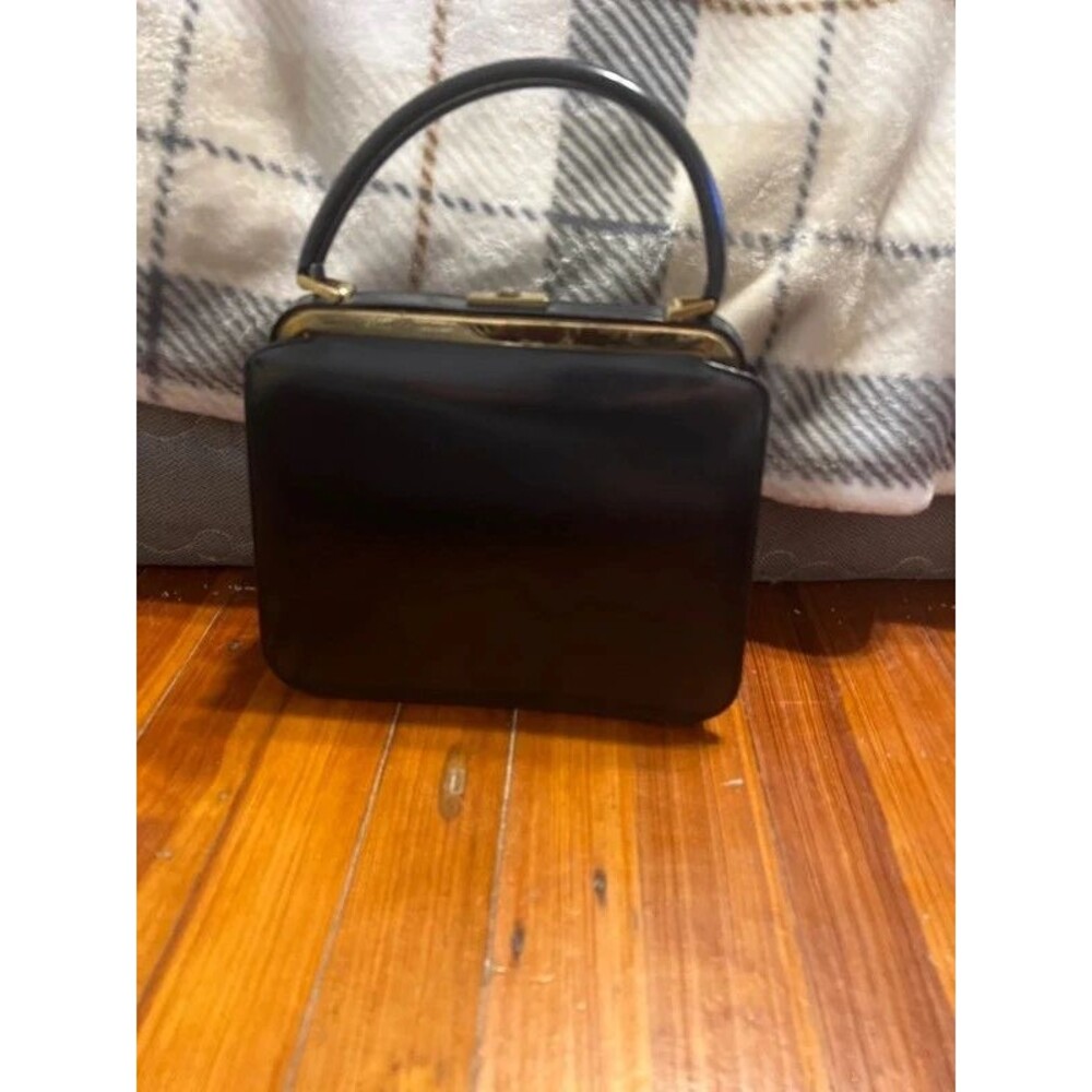 Vintage DoFan French Leather handbag - Picture 3 of 6